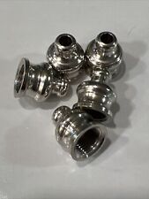 Lot of 5 Metal  Silver/Nickel Pipe Mouthpieces picture