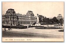 Paris France French ~  Le LOUVRE Museum Musse ~ Antique vintage picture