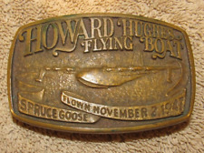 Vintage Howard Hughes Spruce Goose Flying Boat Belt Buckle - Airplane Aviation picture