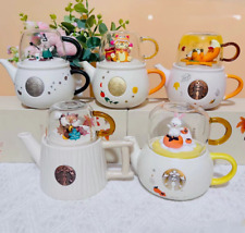 Starbucks China Ceramic Teapot Series Cup Set Halloween Christmas Gifts picture