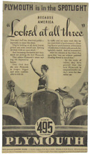 Vintage 1932 Plymouth MODEL PB Car Newspaper Print Ad picture