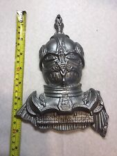 VINTAGE Japanese Samurai Soldier Metal Figure Wall Hanging Sculpture SIGNED M S picture
