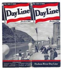 Hudson River Day Line - Time Table & Fares - Season 1937 - Brochure - New York picture