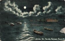 1914 NEW YORK POSTCARD: JAMAICA BAY, HOLLAND, ROCKAWAY BEACH, NY picture