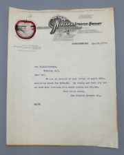 1914 NIAGARA Sprayer Co APPLE Advertising FARM Letter MIDDLEPORT NY Antique picture