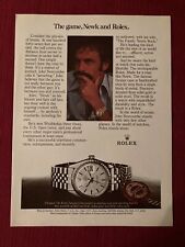 Rolex Perpetual Datejust Watch 1984 John Newcombe Team Print Ad picture