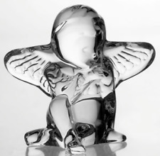 BACCARAT CHERUB ANGEL BLOWING KISS Lead Crystal Figurine-Signed RETIRED picture