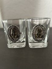 Vintage  Clubhouse Golf shot Glass set of 2 picture