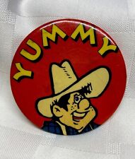 Vintage 80's or 90's Sonny's Real Pit Bar-B-Q Yummy Pin 2” picture