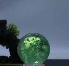 50mm Natural Green Fluorite Quartz Crystal Sphere Ball Healing Gemstone 1pc picture