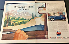 1940 Plymouth Convertible - Vintage Original Ronald McLeod Print Ad / Wall Art picture