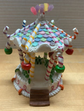 2004 Lemax Christmas Sugar N Spice Candy Cane Gazebo Porcelain Retired 43423 picture