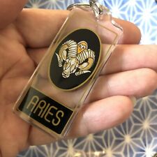 Vintage Aries keychain ram astrological zodiac March April picture