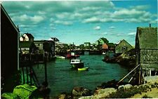 Vintage Postcard- Peggy's Cove, Nova Scotia, Canada 1960s picture