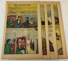 1961 eight page cartoon story ~ CONSPIRATORS AGAINST ABRAHAM LINCOLN picture