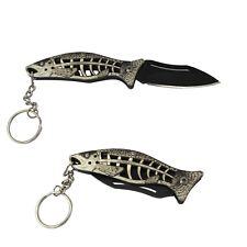Art Fish shaped sheath hollow folding knife Beautiful holiday lover gifts Stainl picture