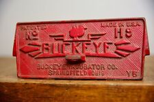 Vintage Buckeye Incubator Cast Iron Chicken Farm feed seed Sign plaque antique picture