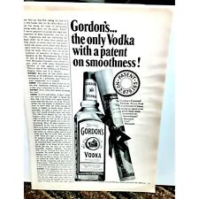 Vintage Gordon's Vodka 1968 Original Ad empherma picture