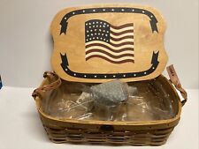 NEW Peterboro Limited Edition 150th Anniversary Flag Basket with Liner 1854-2004 picture