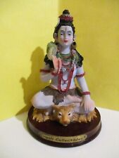 Vtg Indian Hindu Shiv Shankar Figurine Statue 5.5