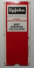Vintage Upjohn Lutalyse Beef Breeding Paperboard Slide Calculator V-3412 picture