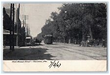 1907 West Broad Street Streetcar Hazleton Pennsylvania Vintage Posted Postcard picture