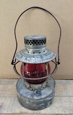 Vintage  “HANDLAN ST LOUIS USA” RAILROAD  Lantern.. Red GLOBE  picture