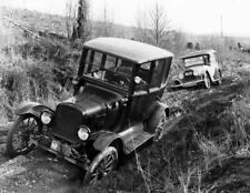 1927 Cars Stuck in Mud Washington Old Vintage Photo 8.5