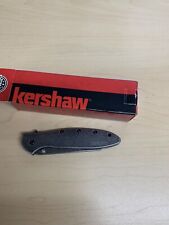KERSHAW usa - Blackwash Random LEEK Spring Assisted Knife w/ SAFETY LOCK 1660RBW picture