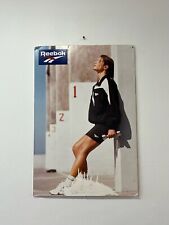 vintage womens reebok store dealer display poster sign 90s picture