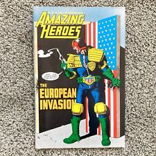 Amazing Heroes #52 1985 (8.5) Brian Bolland Judge Dredd cover European Issue picture