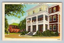 Anderson County Hospital Anderson South Carolina Vintage Postcard picture