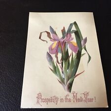 VINTAGE PROSPERITY IN THE NEW YEARS CARD picture