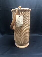 Nantucket Hand Crafted Basket, Wine Holder with Ribbon See Photos picture