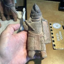 PRE-COLUMBIAN, Classic MAYA  Campeche 550-800BC  WARRIOR with Armor, Shield Club picture