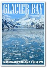 Glacier Bay National Park & Preserve, Alaska Refrigerator Magnets Sz 2.5