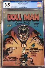Doll Man Quarterly #5 CGC 3.5 (Quality 1943) Scarce Golden Age Hero Bondage 1/13 picture