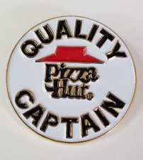 PIZZA HUT RESTAURANT QUALITY CAPTAIN Collectible Enamel Lapel or Hat Pin New NOS picture