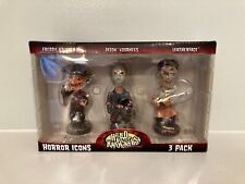 MIB NECA 4” Head Knockers Figures 3 Pack Freddy Jason Leatherface Horror 2003 picture