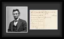 Abraham Lincoln Signed 1863 Recommendation, US Medical Inspector General . JSA picture