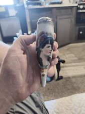 Large Antique Early 1900s German Hand Painted Porcelain Pipe picture