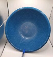 Speckled Dark Blue LARGE Enamelware Bowl 10