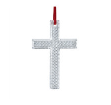 NEW Waterford Crystal Cross Ornament - Retail $50.00 picture