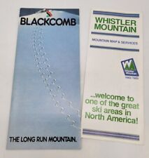 Blackcomb Whistler Mountain 1982 1983 Brochure Pamphlet B.C. Canada picture