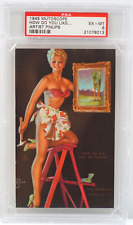 Vintage 1940's Mutoscope, Artist Pin-Up, How Do You Like... Card PSA 6 picture