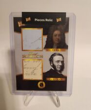 2023 PIECES OF THE PAST FOUNDERS EDITION YALE & HARVARD HAND WRITTEN RELIC RARE picture