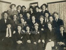 Suffragette Girls Dressed As Men 1917 Elmira College Lesbian Feminist Drag Photo picture