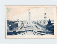 Postcard Brid's Eye View of Dreamland Coney Island New York USA picture