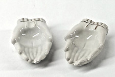 Porcelain Hands Jewelry Trinket Ring Dishes Set of 2 Japan 2 3/4