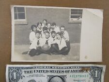 RARE Early Antique Photo of Girl's Basketball Team in Uniform, Dated 1915 picture